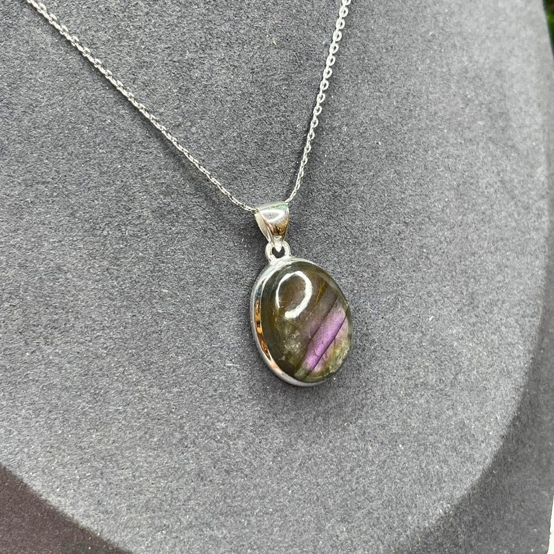 Pendentif Labradorite Purple Fire #19