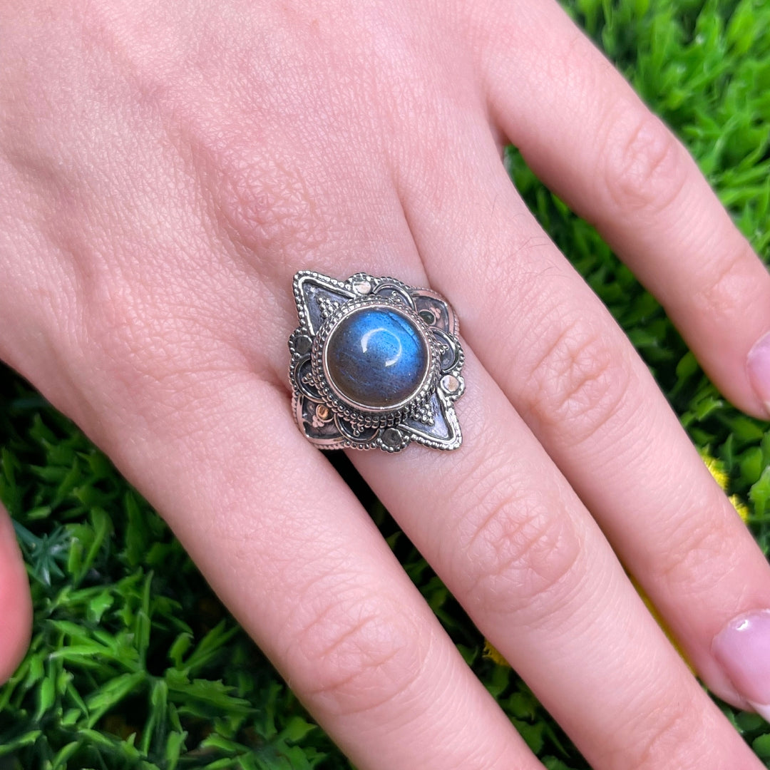 Bague Labradorite Bluefire Argent 925 #44