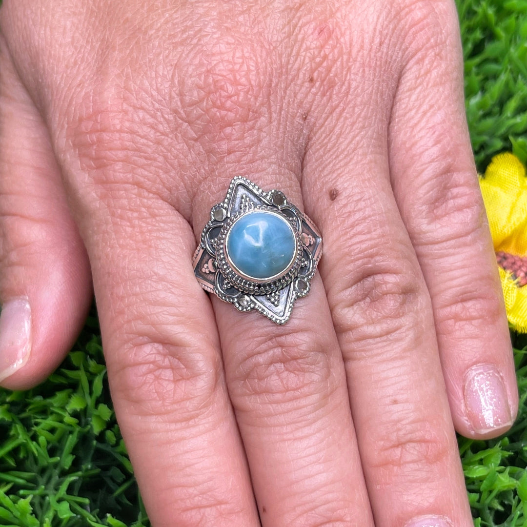 Bague Argent 925 Larimar #30