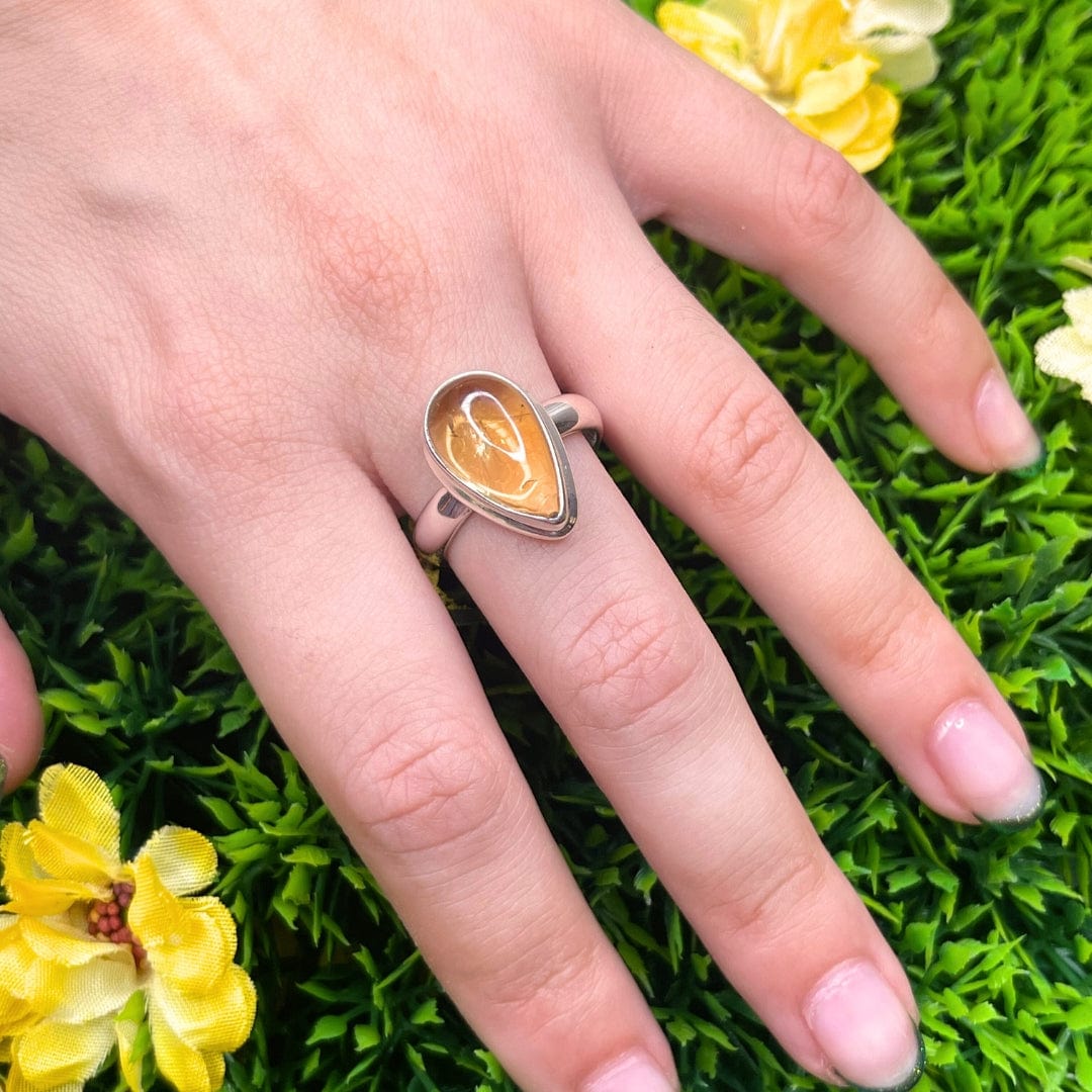 Bague Argent Citrine #30