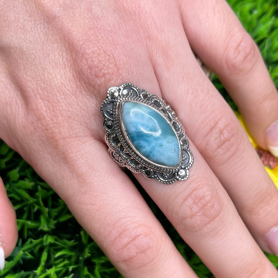 Bague Argent 925 Larimar #26