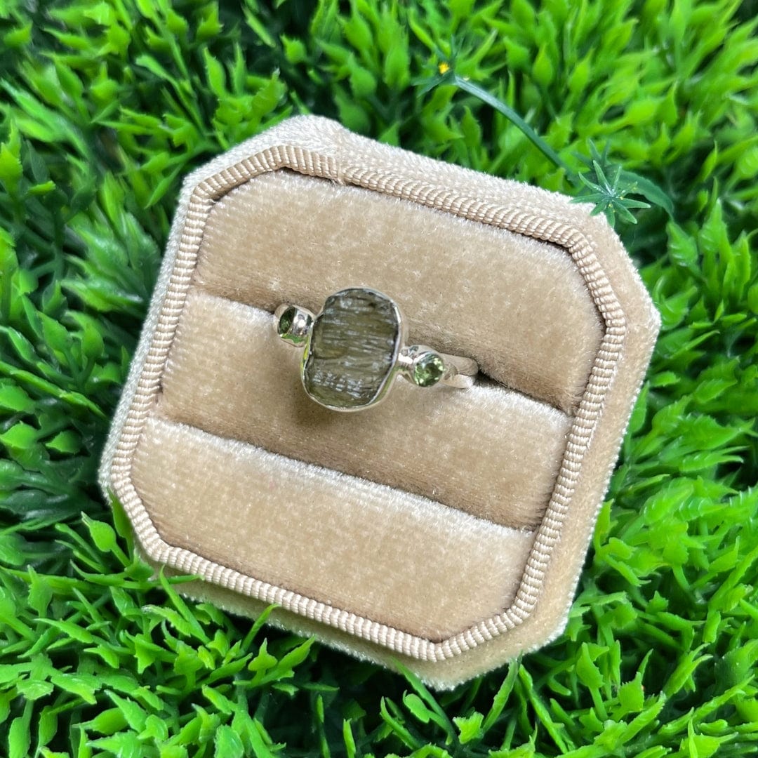 Bague Argent Moldavite #11