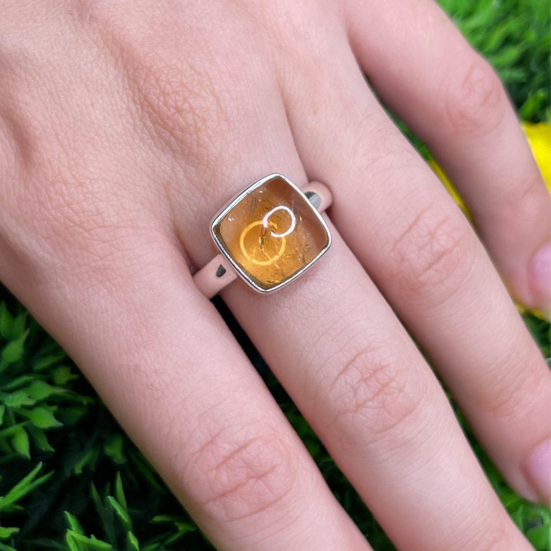 Bague Argent Citrine #5