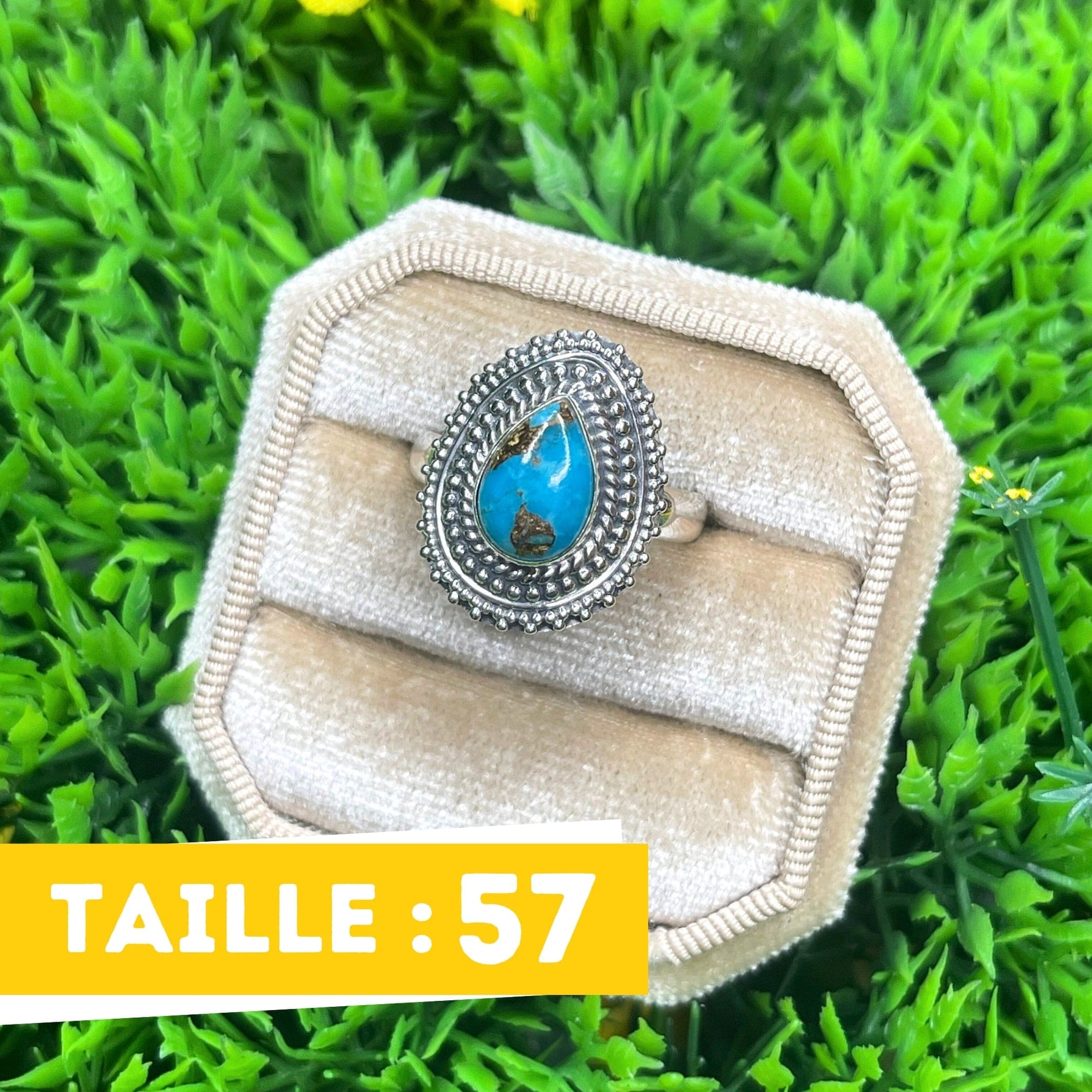 Bague Argent Turquoise Copper #3