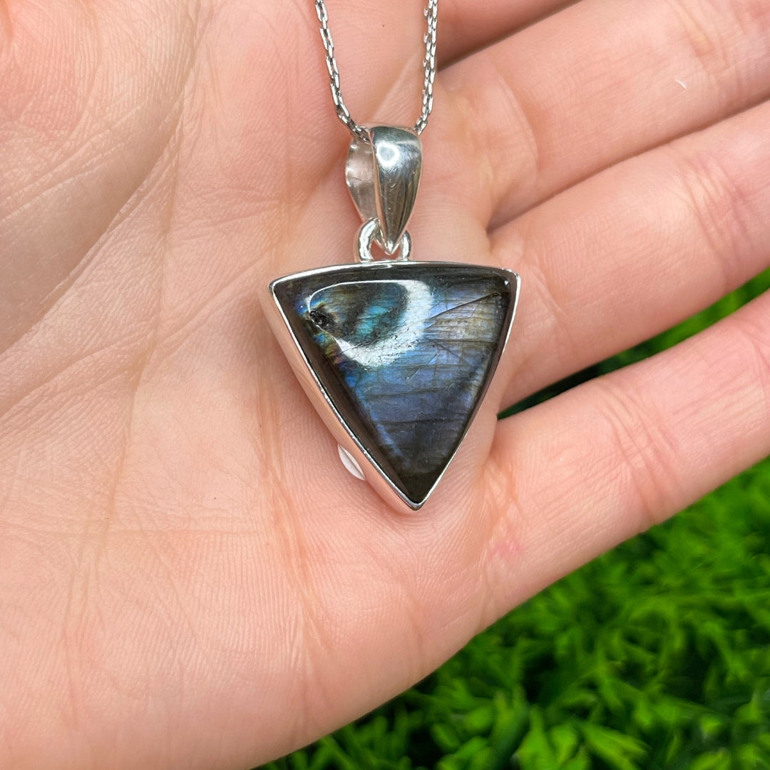 Pendentif Labradorite Blue Fire #8