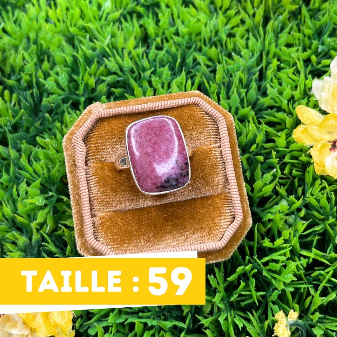 Bague Argent Rhodonite Australienne #15