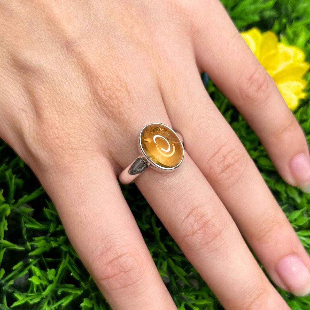 Bague Argent Citrine #11