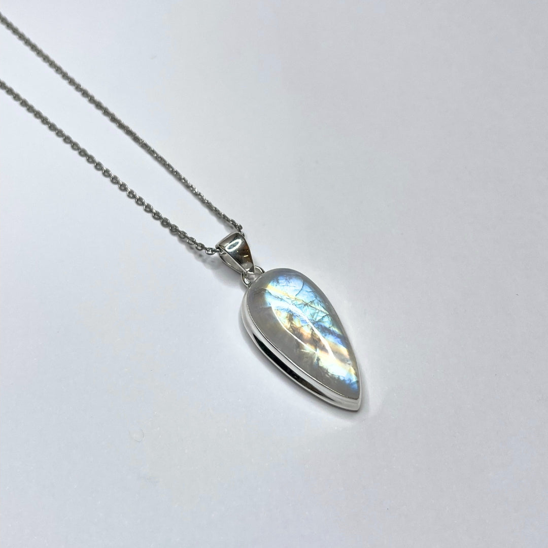 Pendentif Pierre de Lune Argent #12