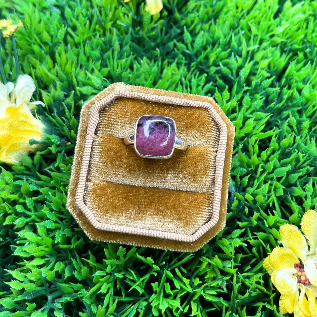 Bague Argent Rhodonite Australienne #2