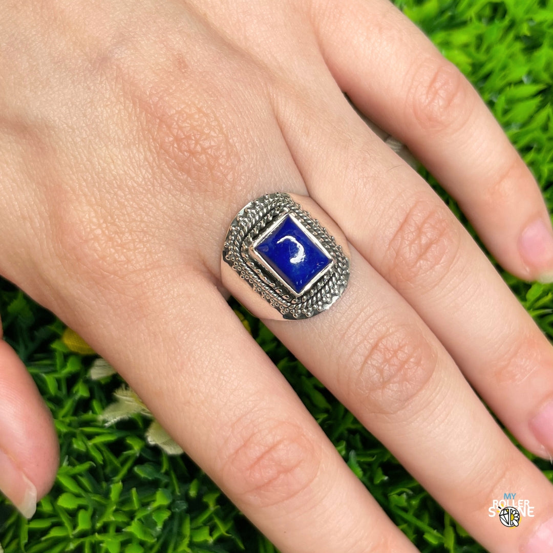 Bague Argent 925 Lapis Lazuli #195