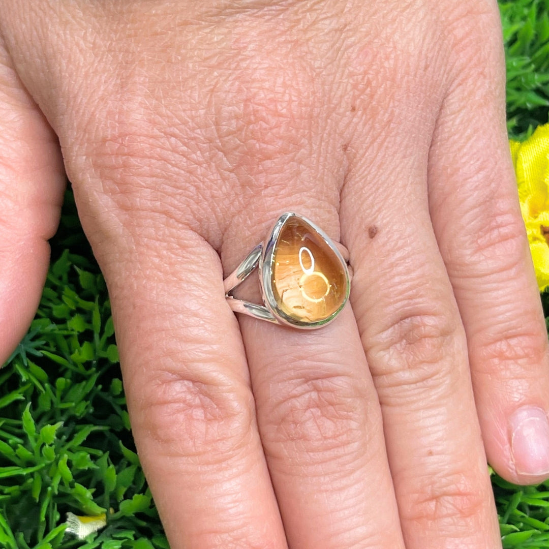 Bague Argent Citrine #46