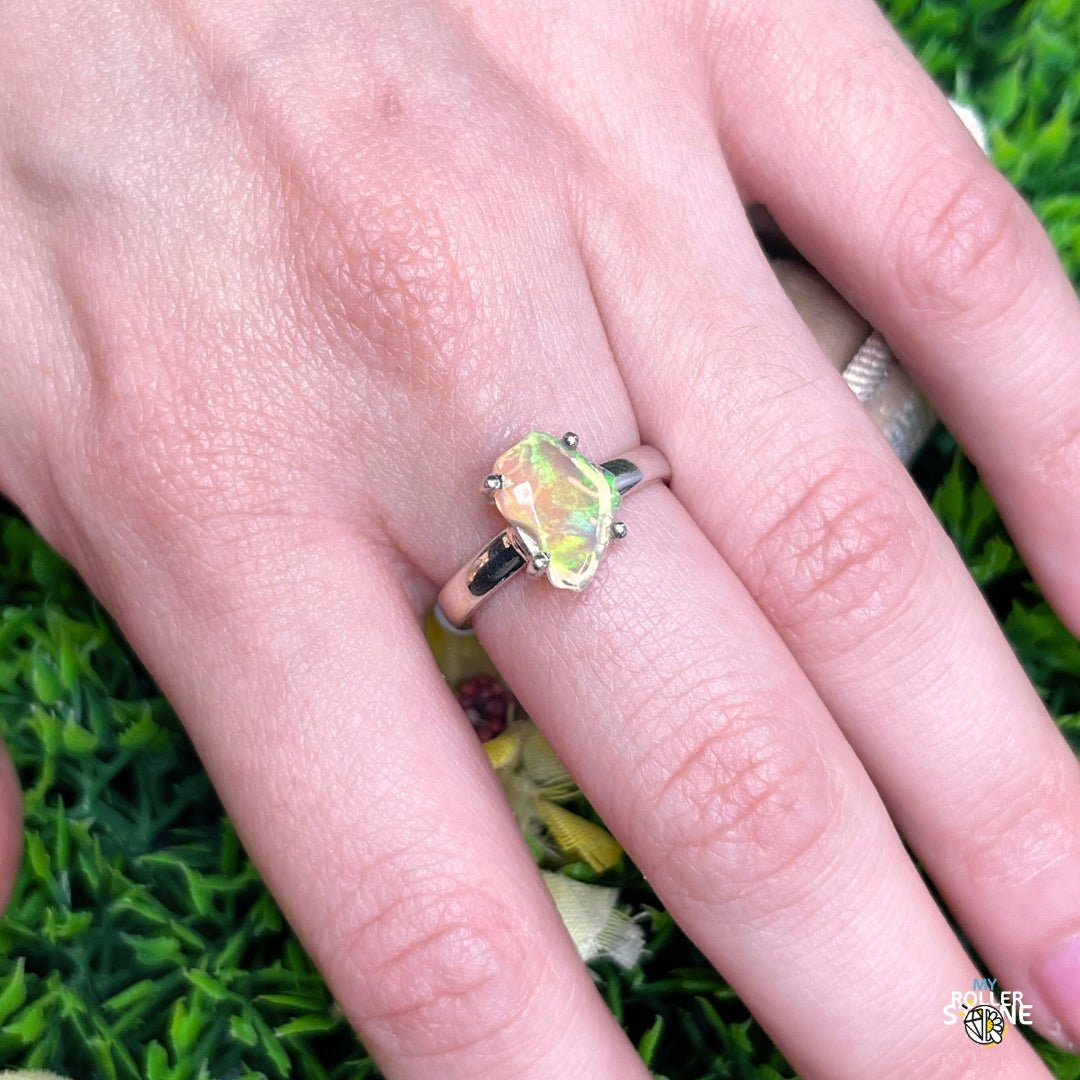 Bague Argent Opale d'Ethiopie #266