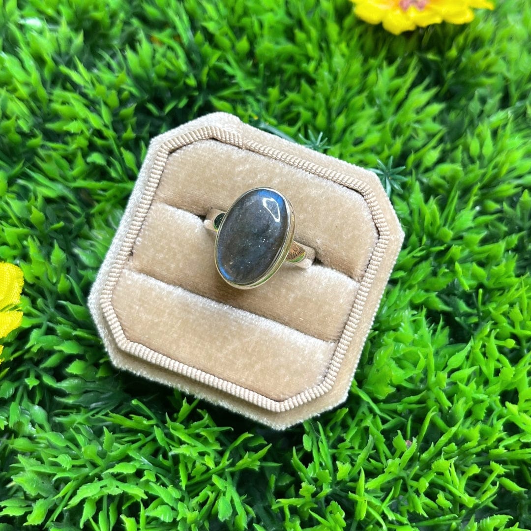 Bague Argent Labradorite Bluefire #26