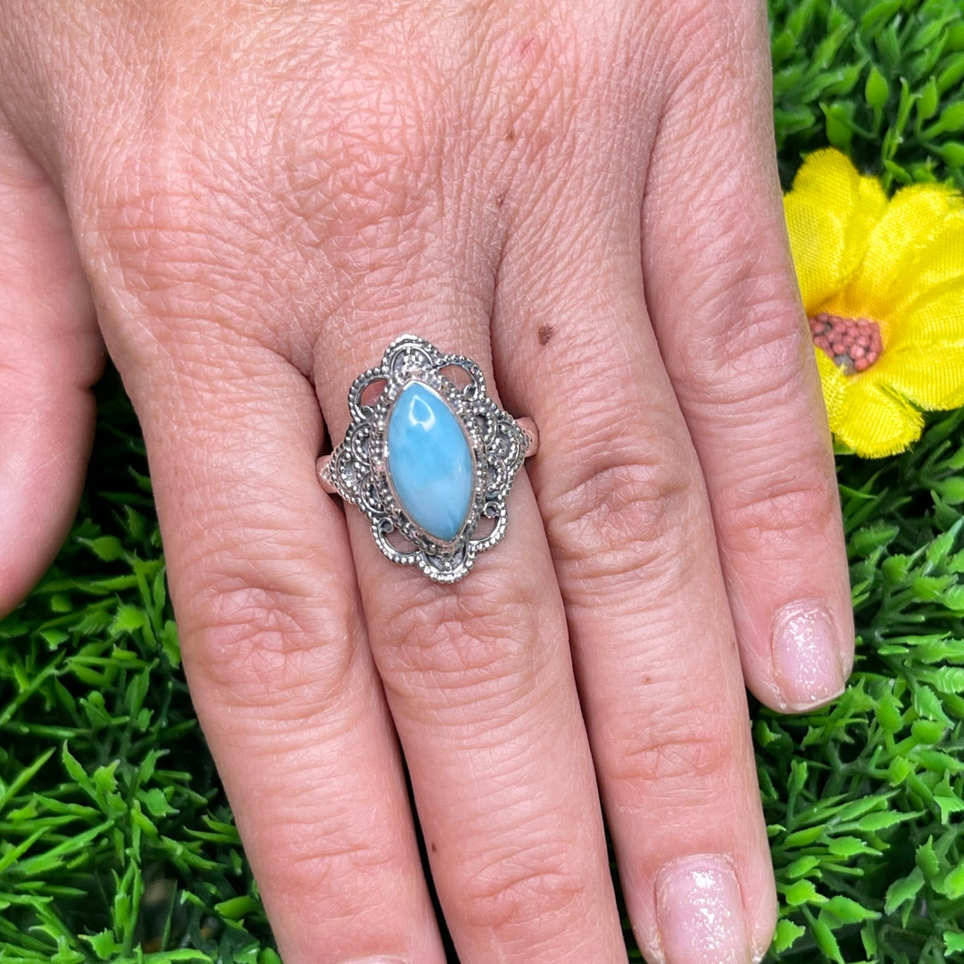 Bague Argent 925 Larimar #3