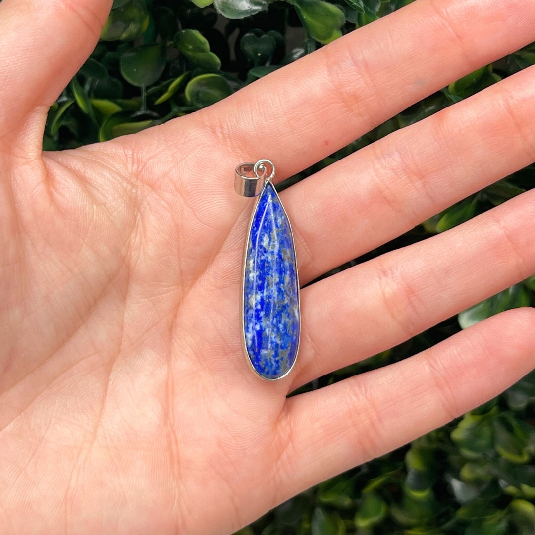 Pendentif pierre naturelle Goutte Lapis Lazuli