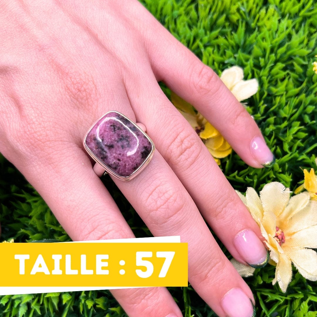 Bague Argent Rhodonite Australienne #11