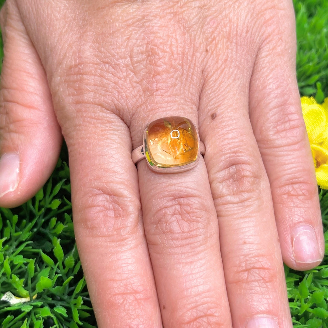 Bague Argent Citrine #47