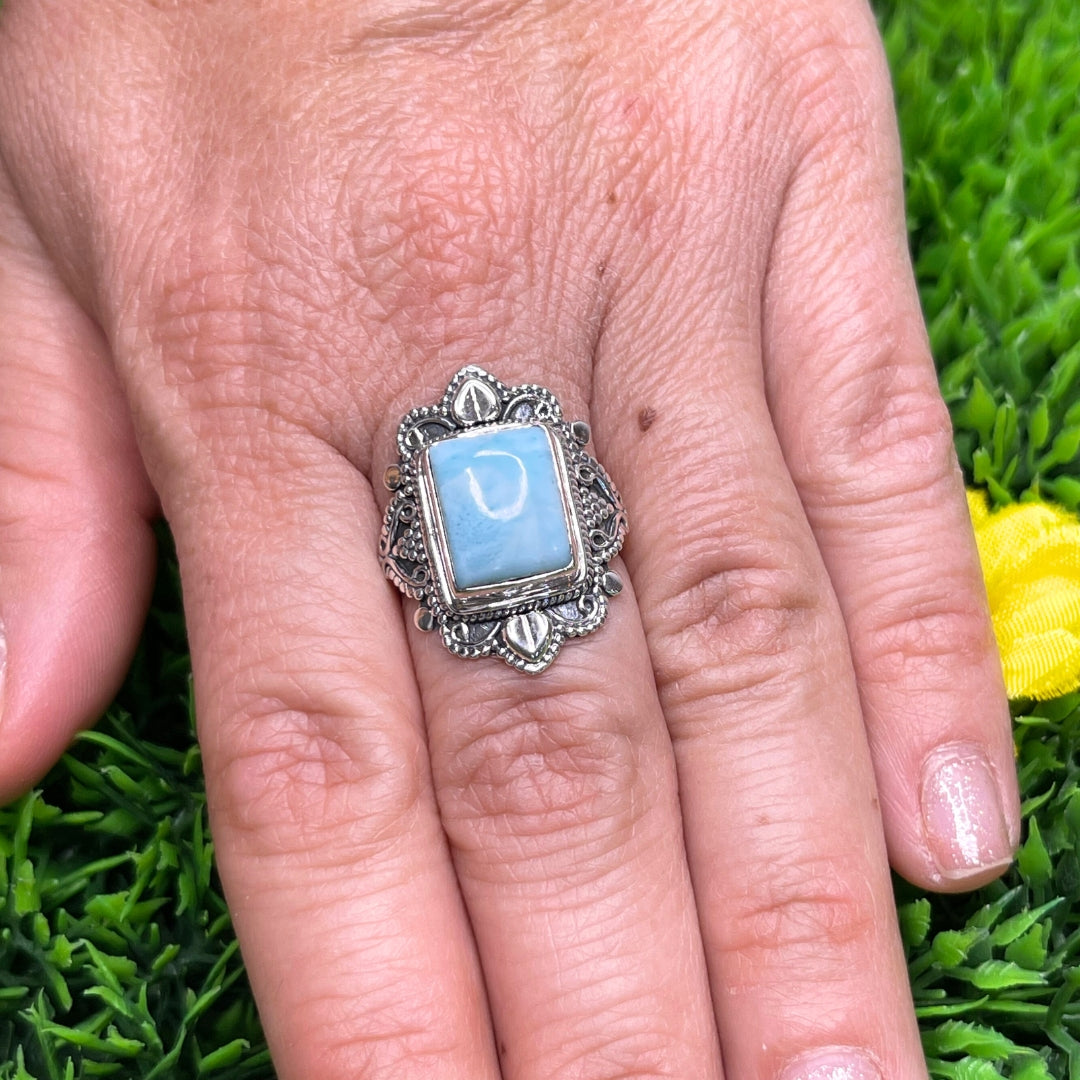 Bague Argent 925 Larimar #24