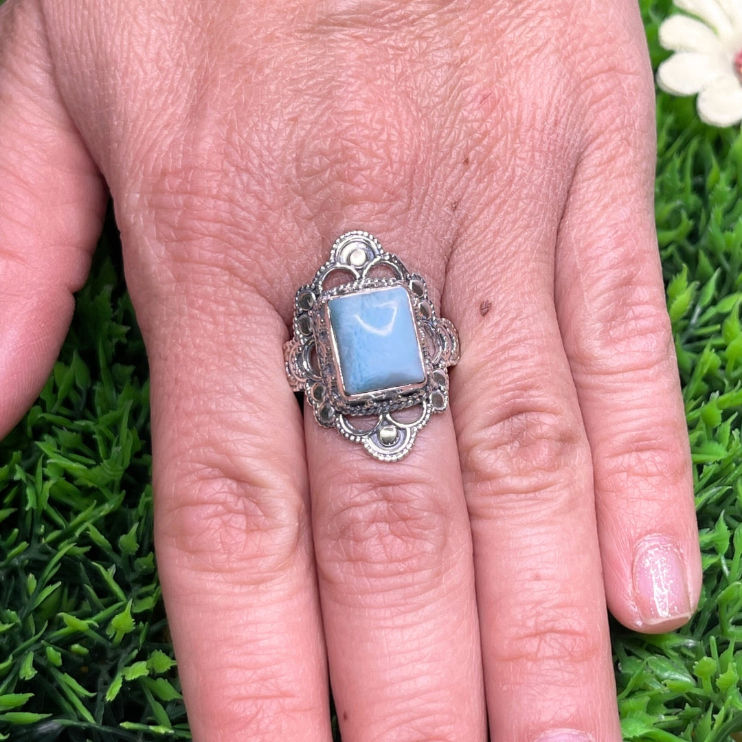 Bague Argent 925 Larimar #35