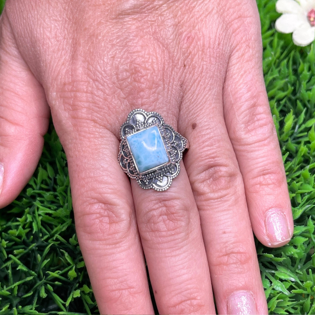 Bague Argent 925 Larimar #37