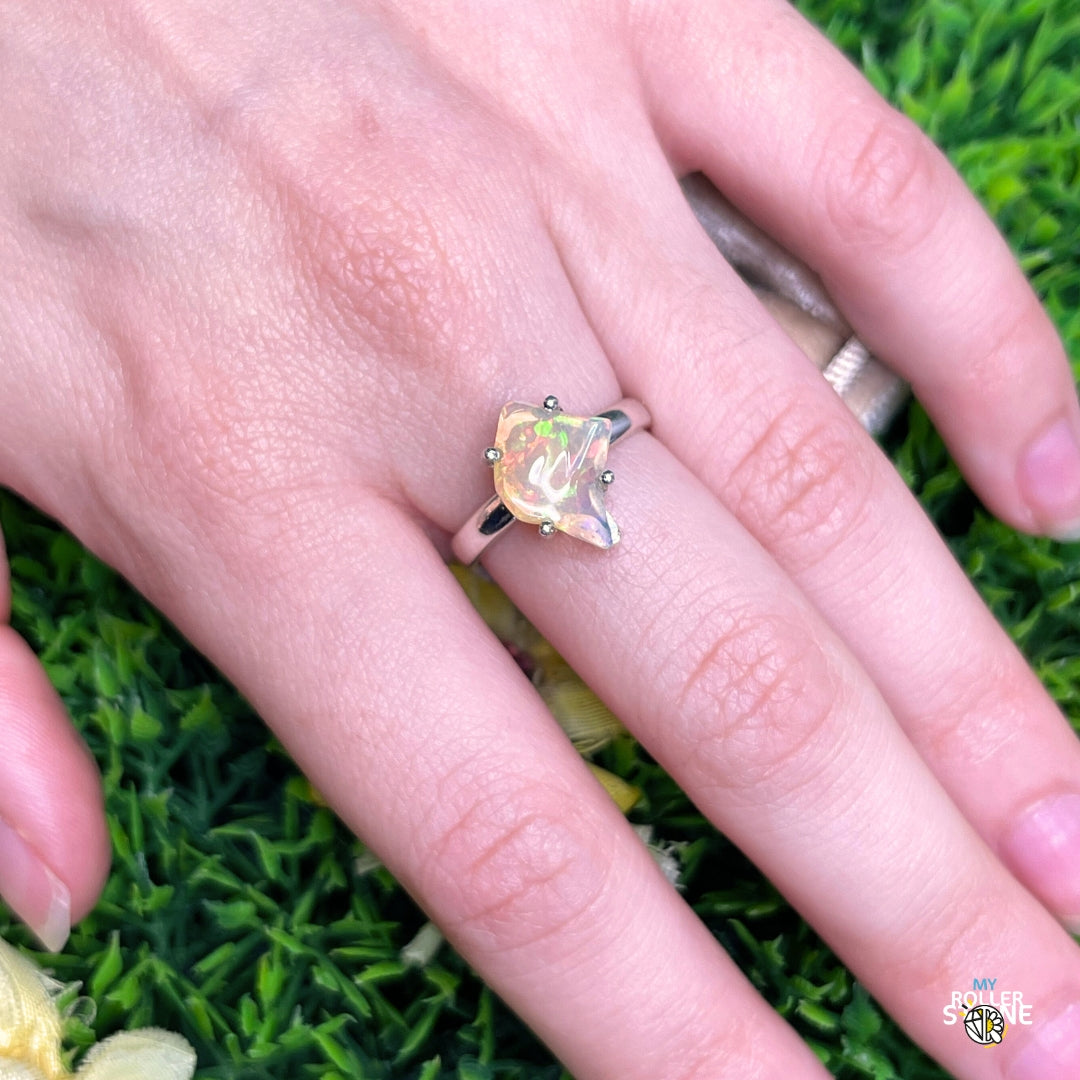 Bague Argent Opale d'Ethiopie #269