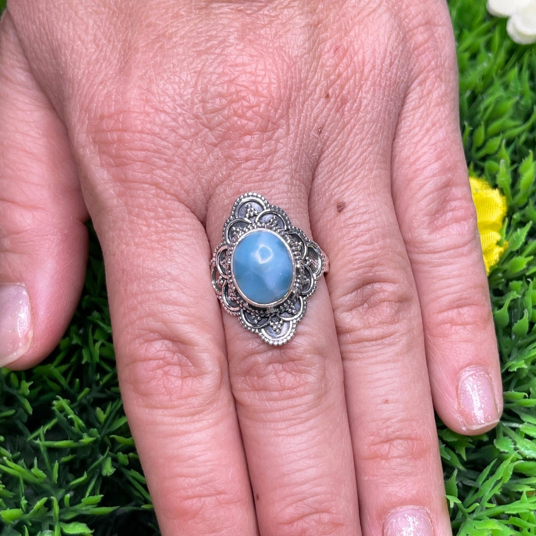 Bague Argent 925 Larimar #4