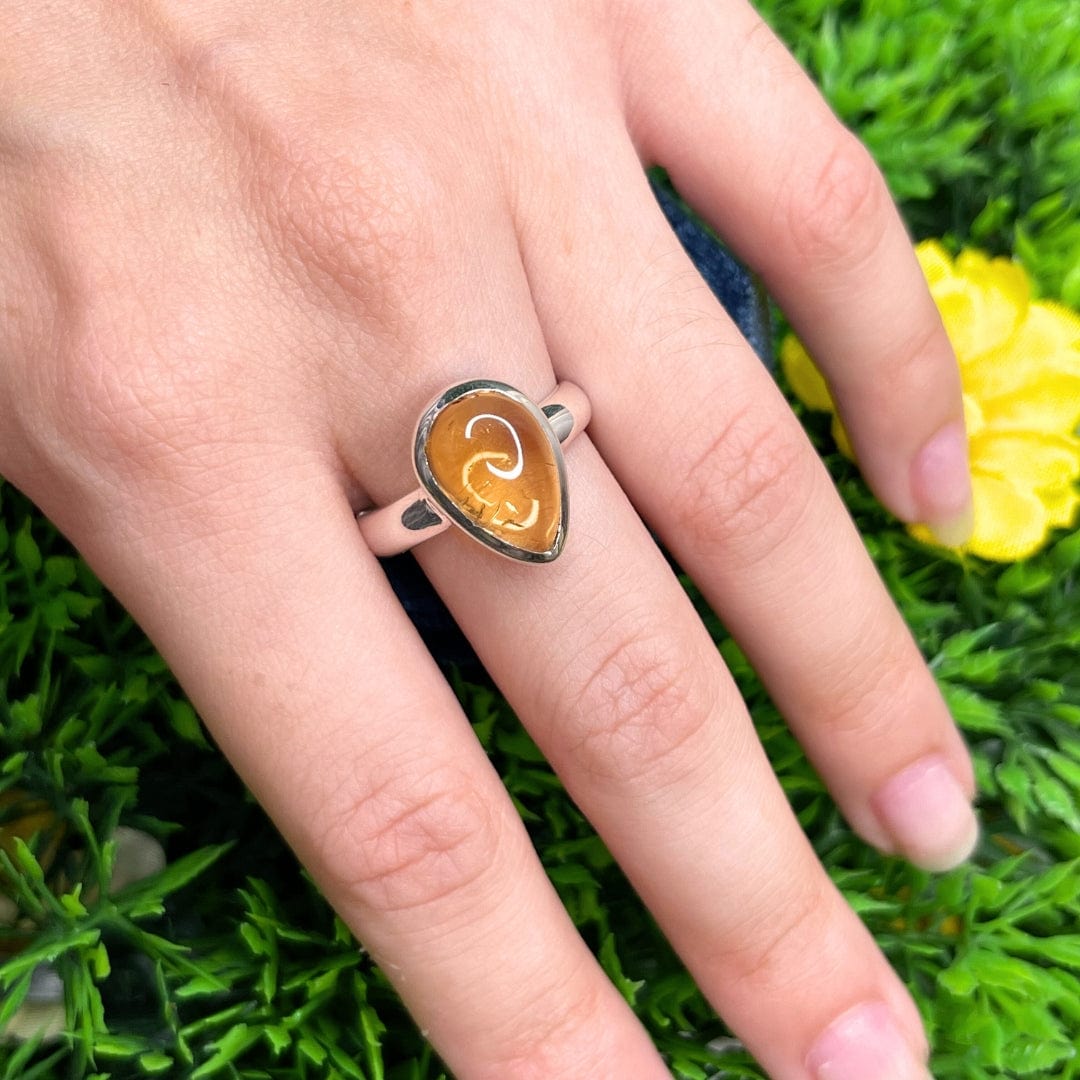 Bague Argent Citrine #8