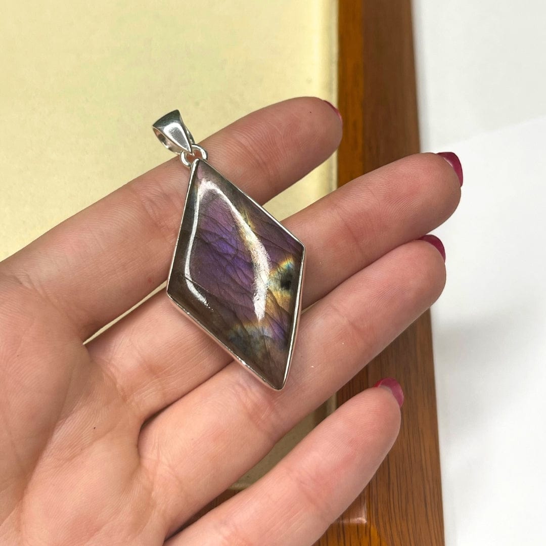 Pendentif Labradorite Purple Fire #11