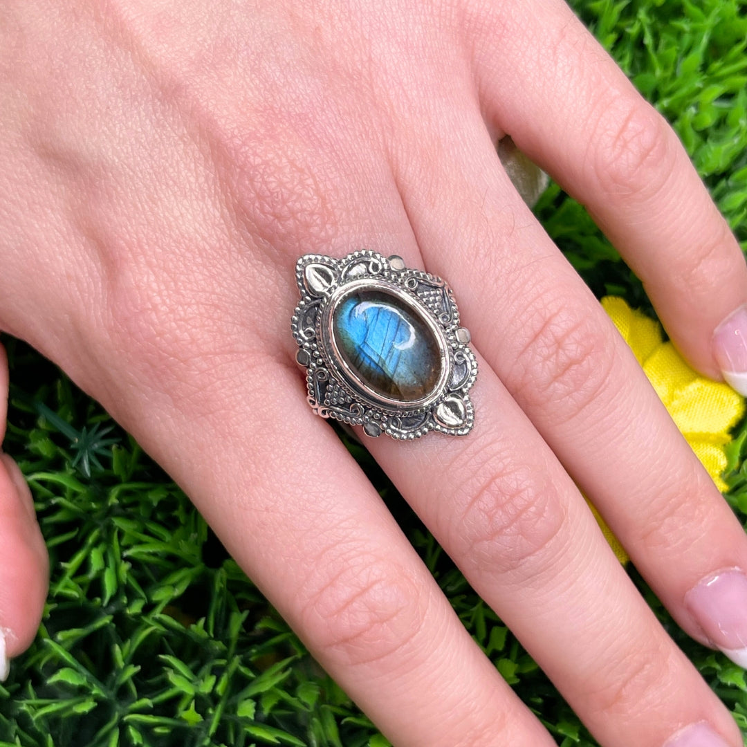 Bague Labradorite Bluefire Argent 925 #2