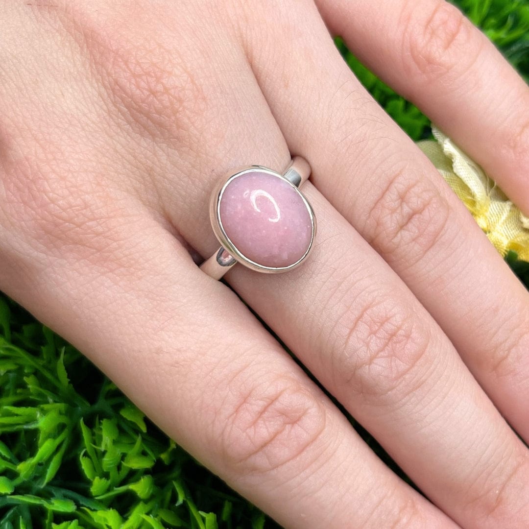 Bague Argent Opale Rose #48