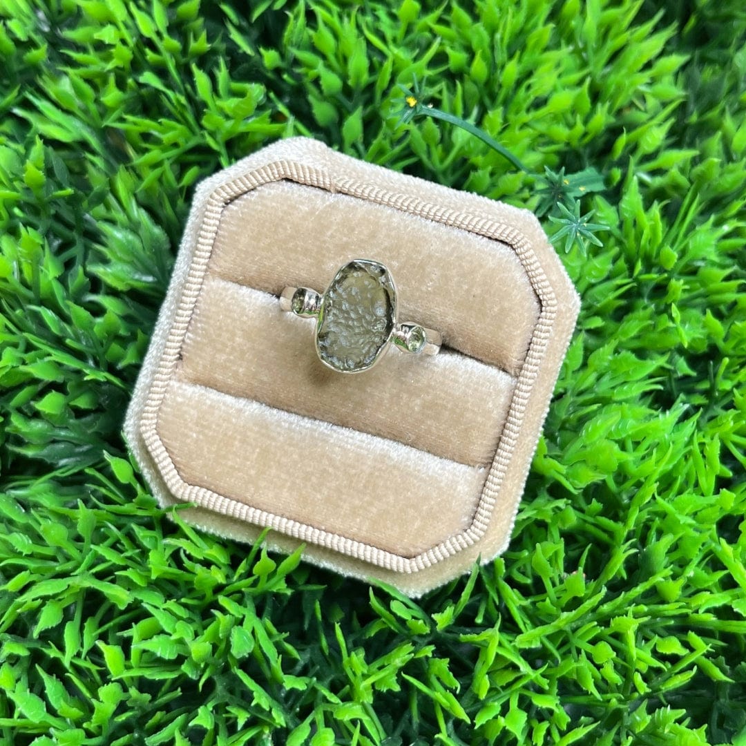 Bague Argent Moldavite #13