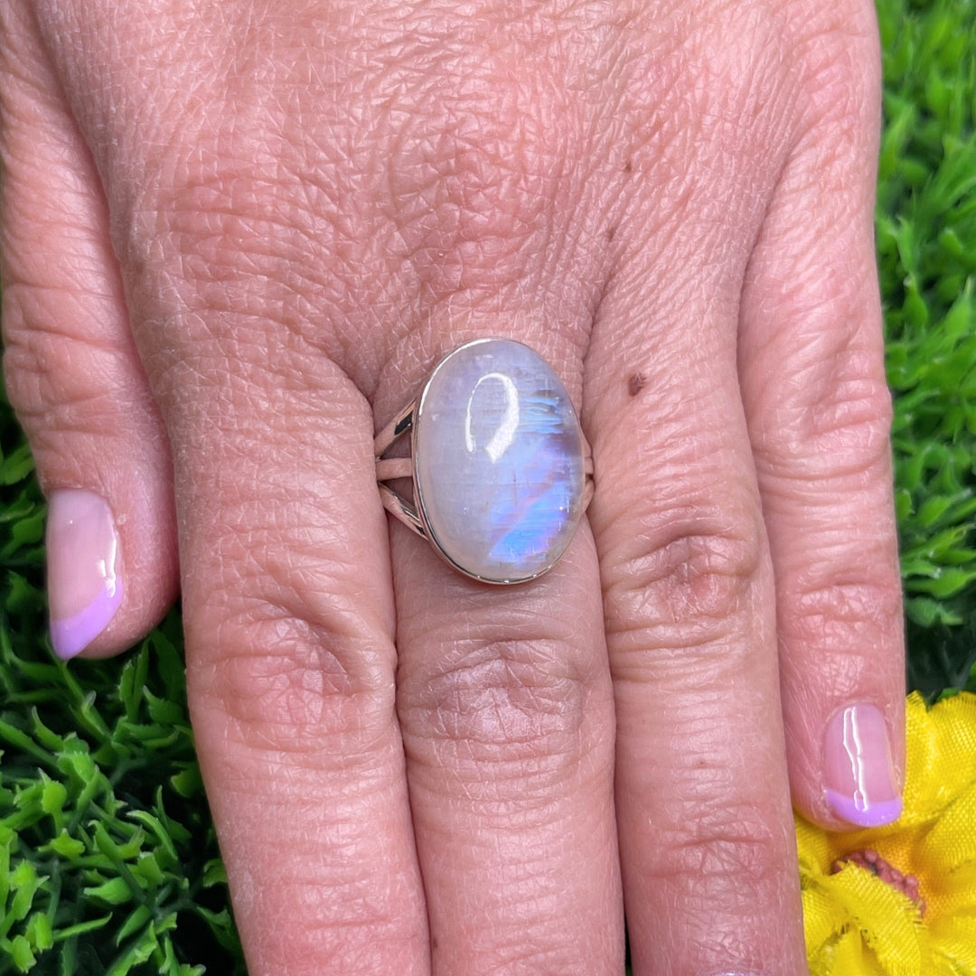 Bague Pierre de Lune Blue Fire #171