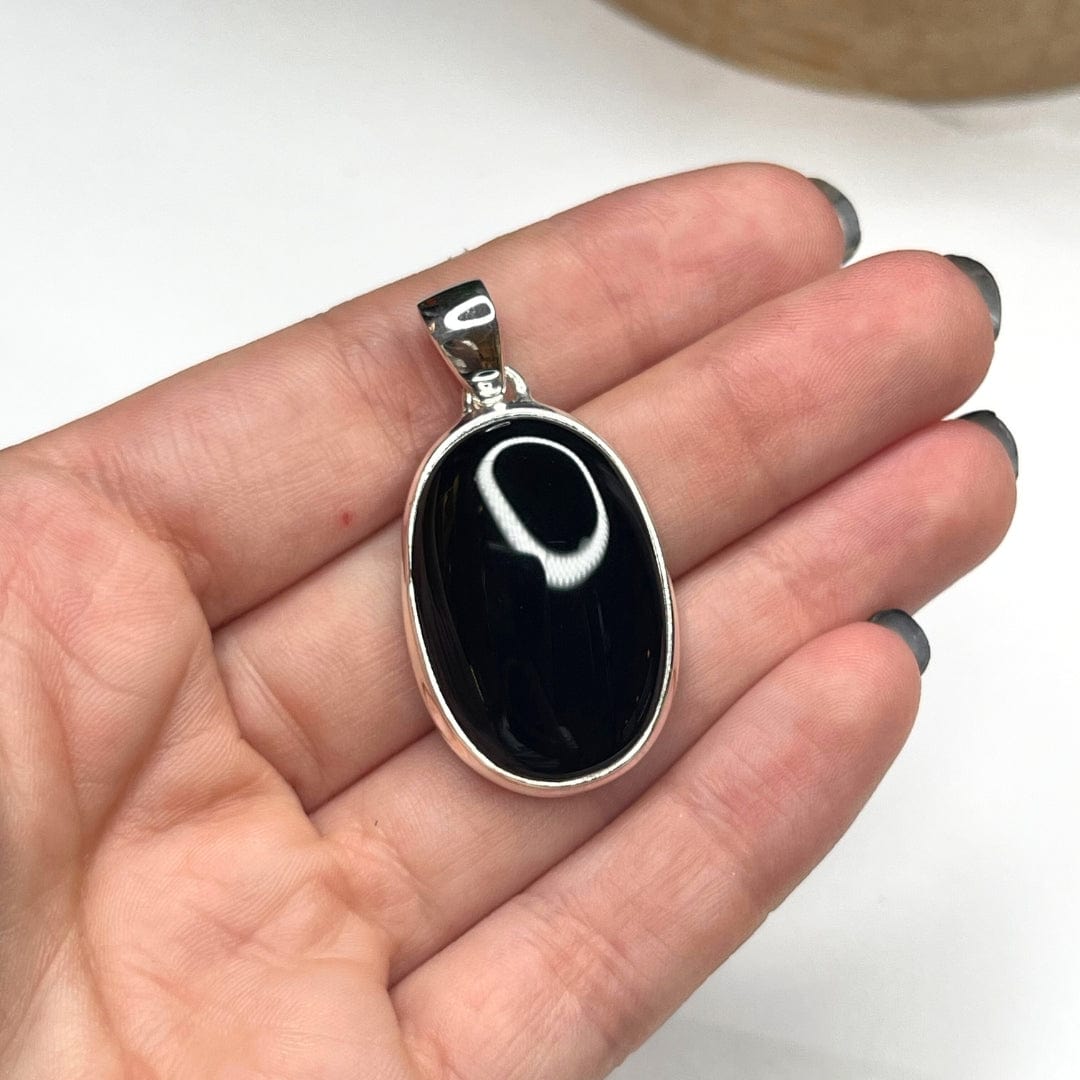 Pendentif Argent Onyx #17