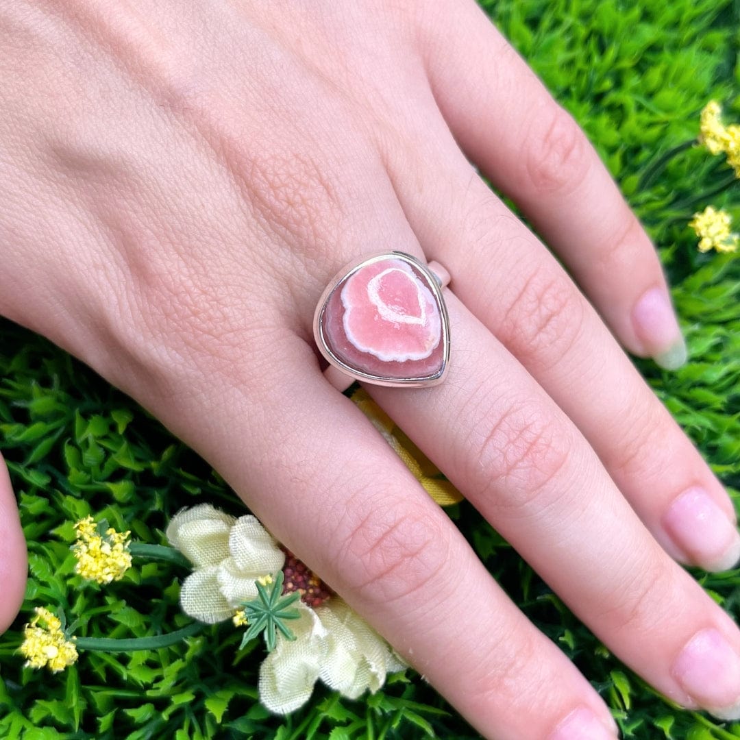 Bague Argent Rhodochrosite #13