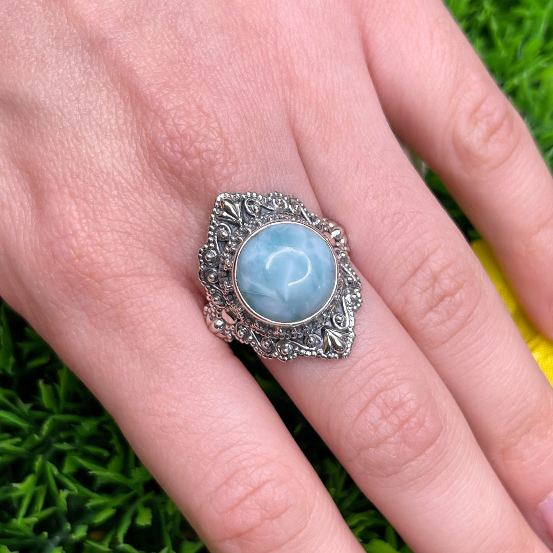 Bague Argent 925 Larimar #44