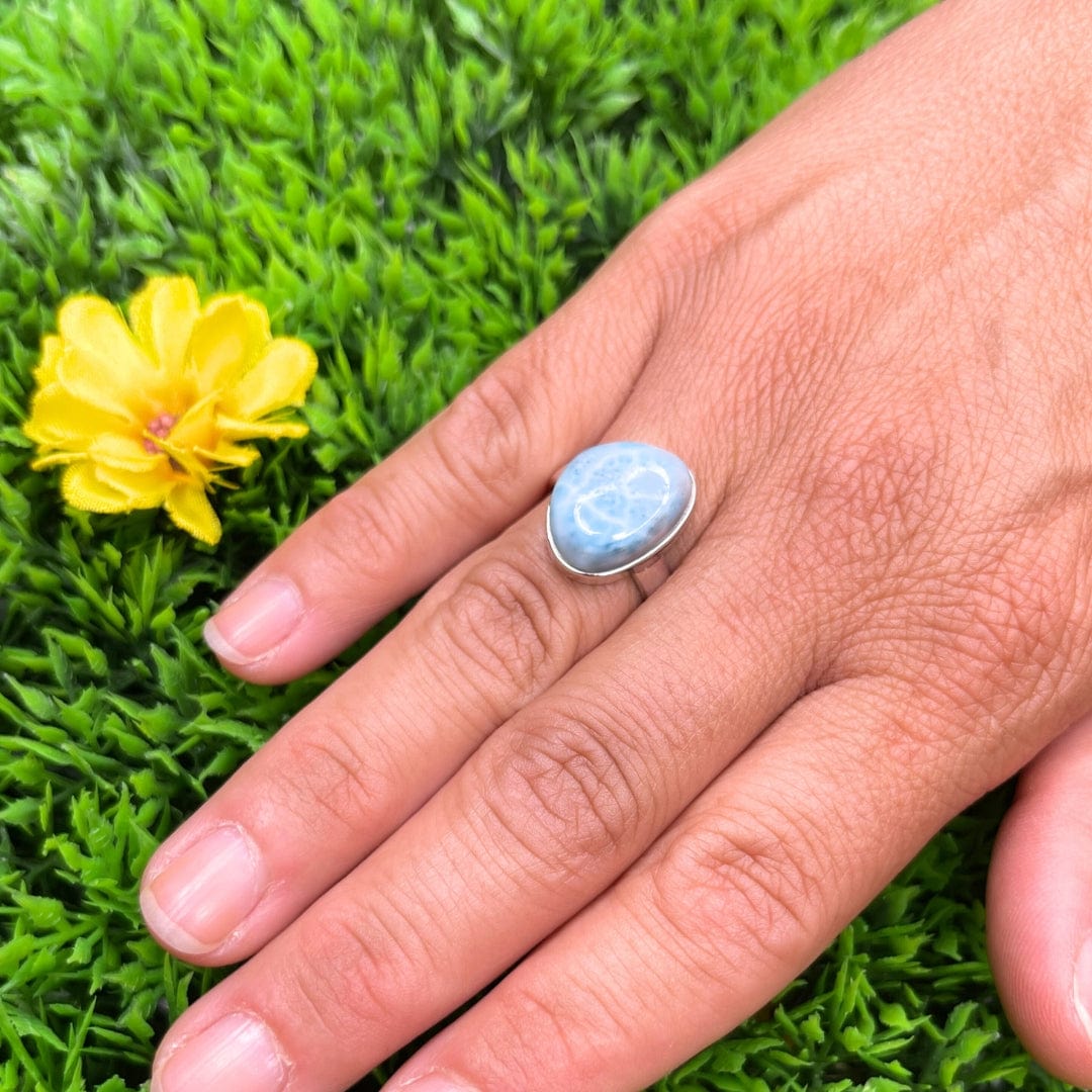 Bague Argent Larimar #7