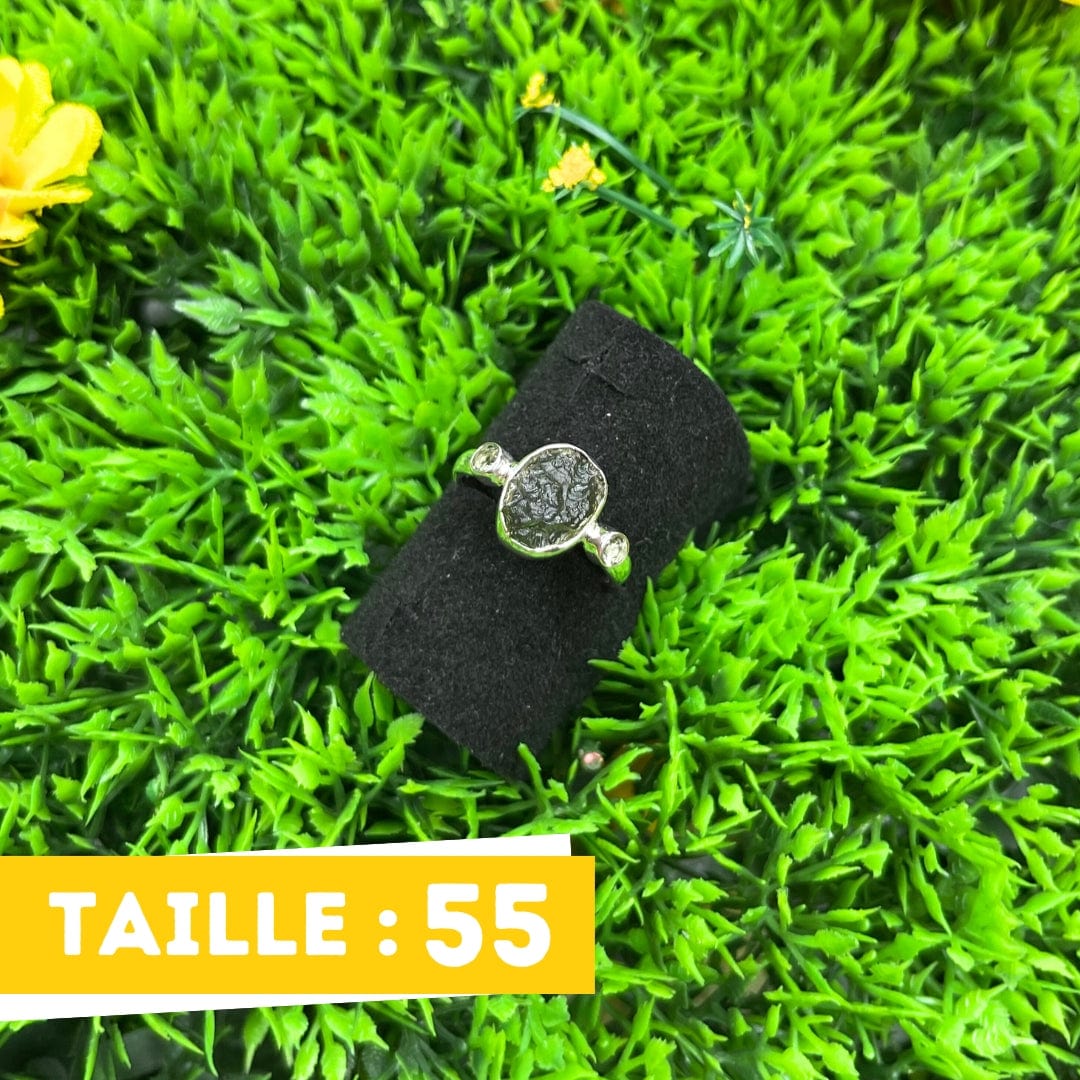 Bague Argent Moldavite #5