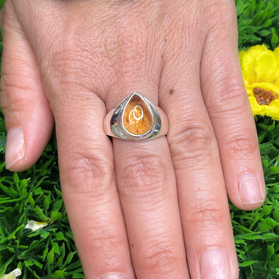 Bague Argent Citrine #50