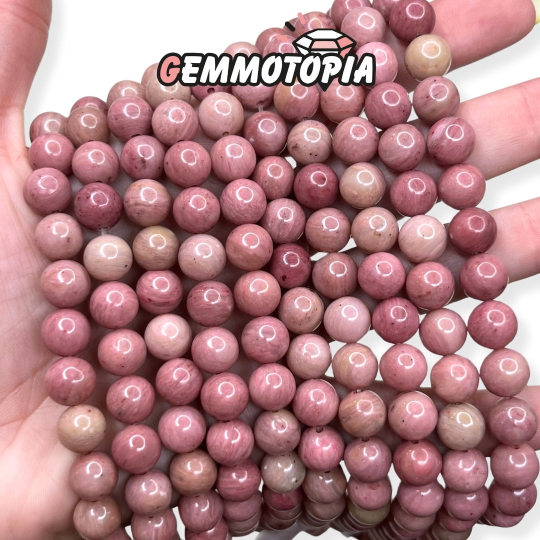 Perle Rhodonite 5A 8 MM