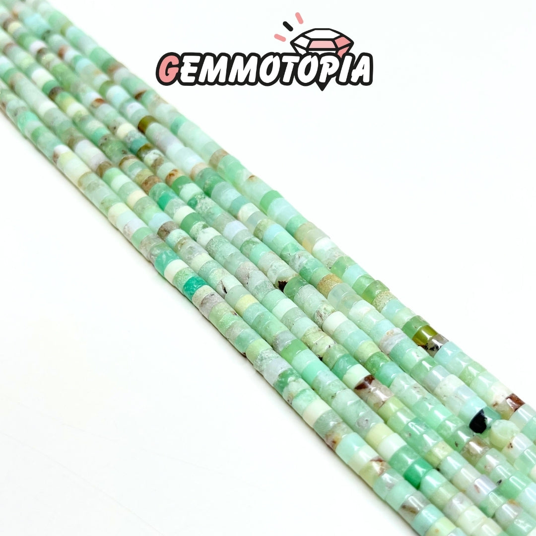 Perle Heishi en Chrysoprase