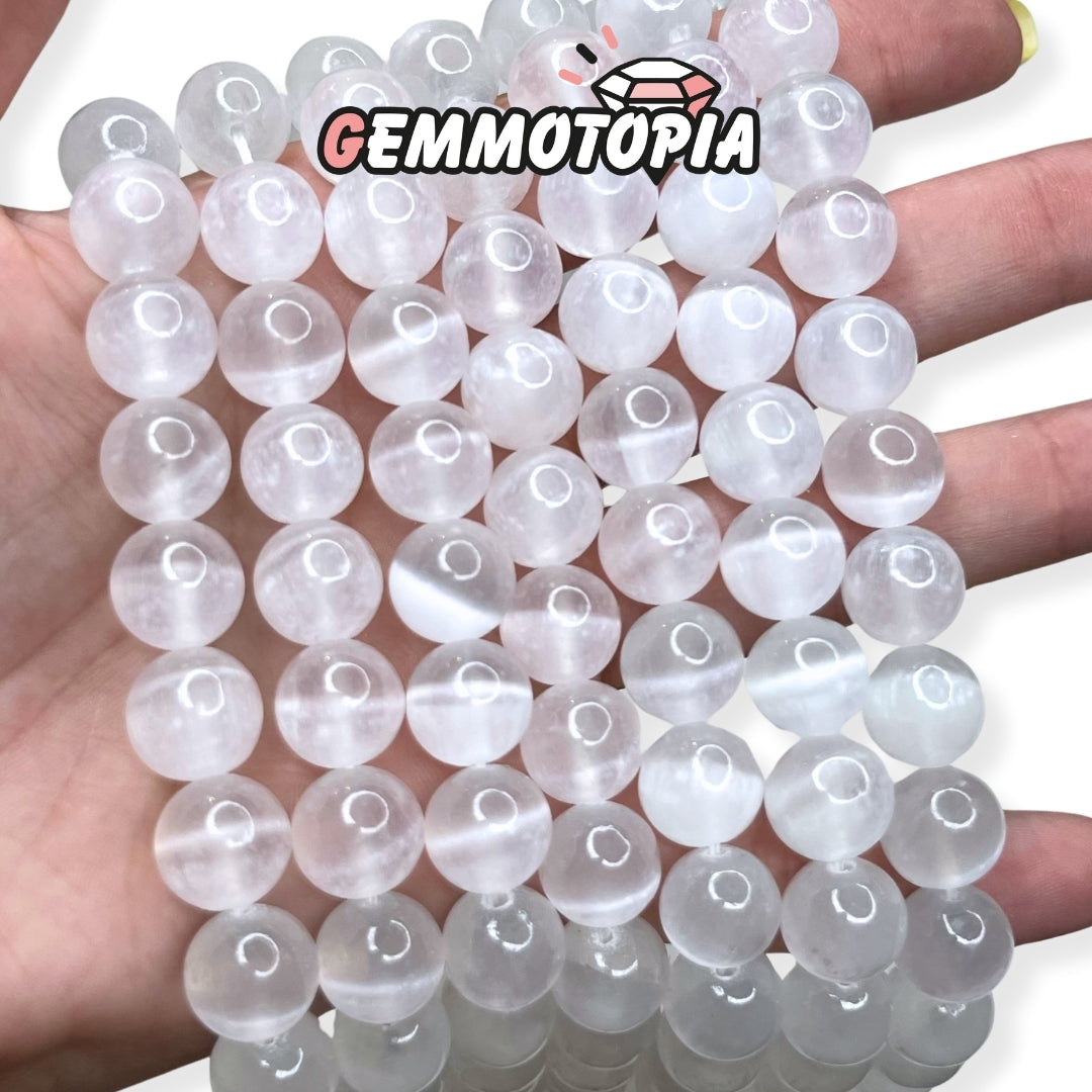 Perle Selenite 5A 10 MM