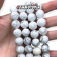 Perle Howlite Blanche 1A 12 MM