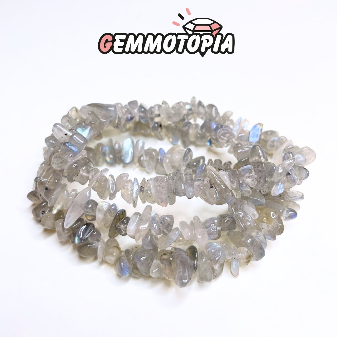 Bracelet Chips Labradorite 5A X5