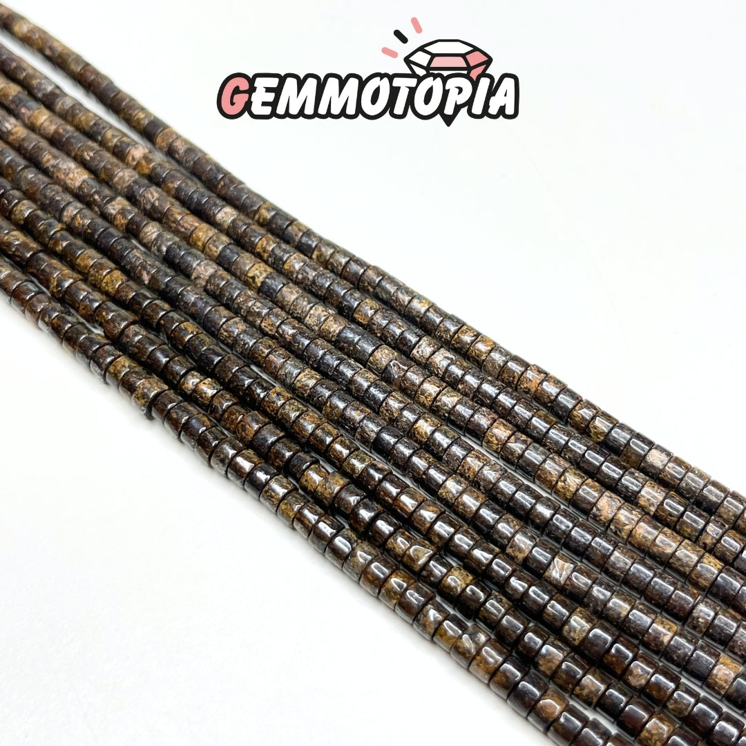 Perle Heishi Bronzite 4X2 MM