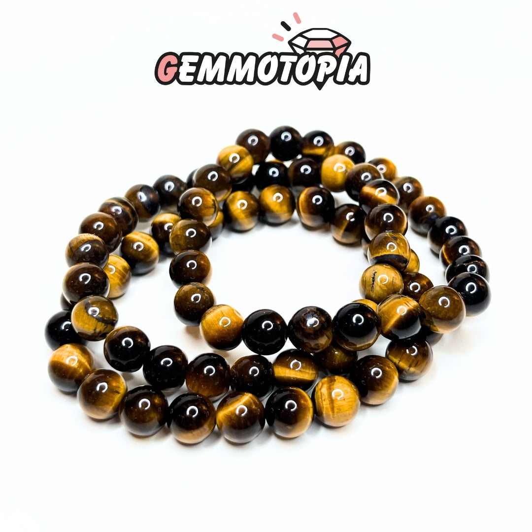 Bracelet en Oeil de Tigre Jaune 3A