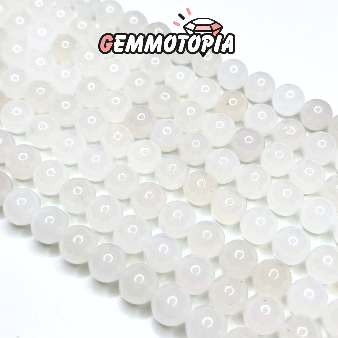 Perle Jade Blanc 4 MM