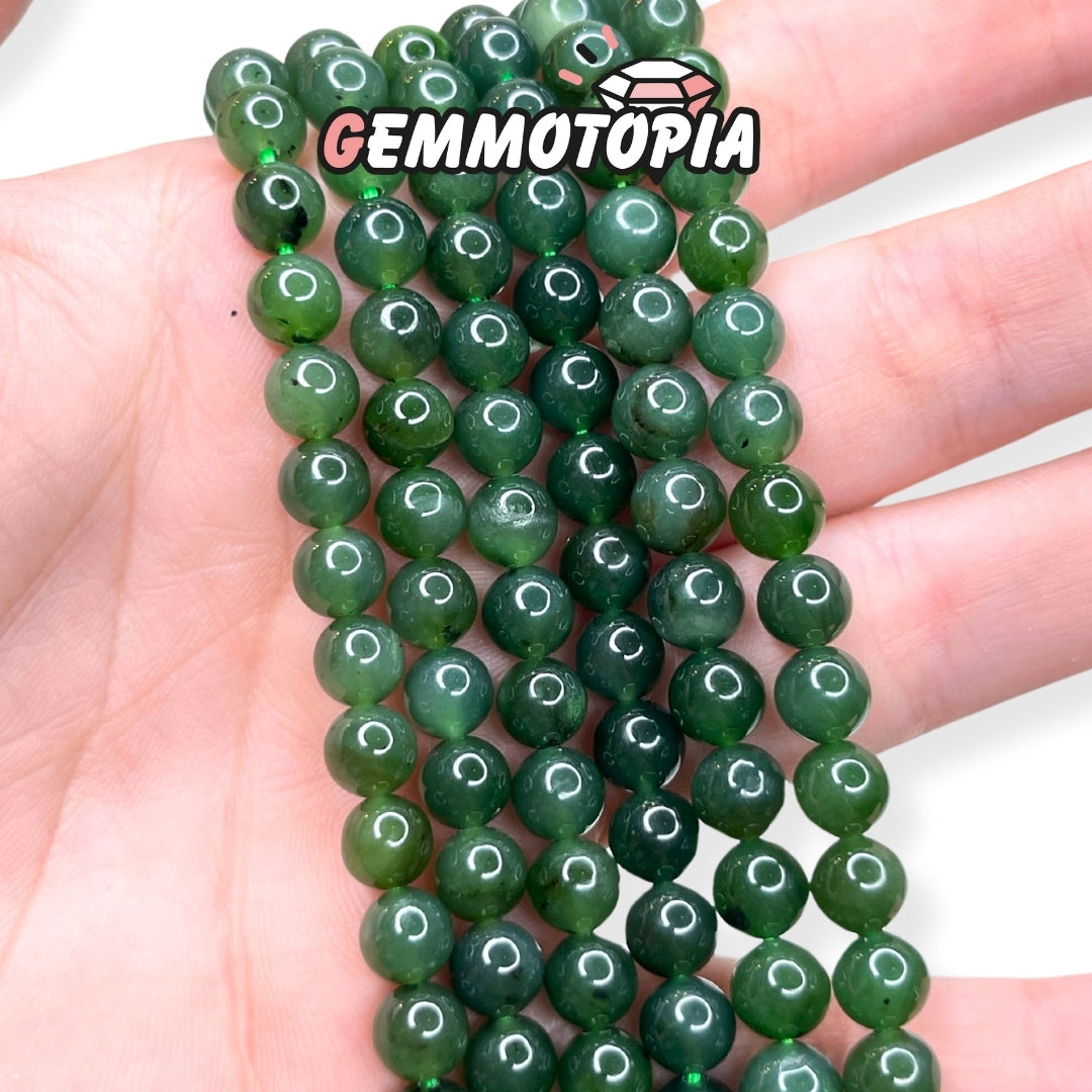 Perle Jade Néphrite 3A 6 MM