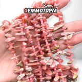 Perle chips longue Rhodochrosite