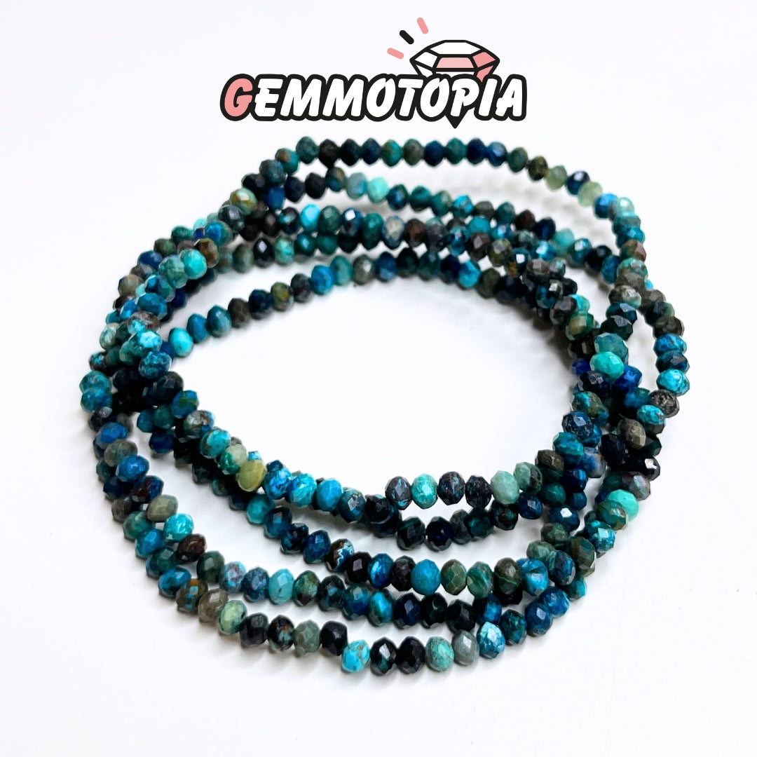 Bracelet Facettée Azurite