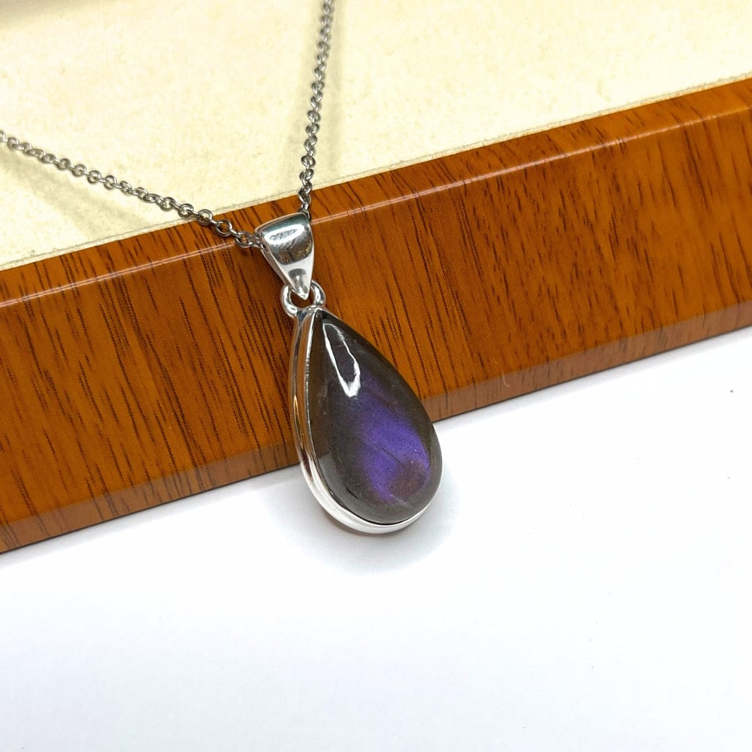 Pendentif Labradorite Purple Fire #1